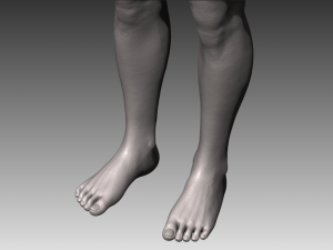Realistic white female Modello 3D