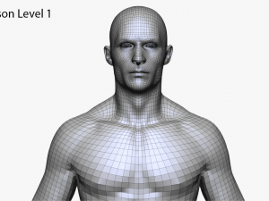 realistic white male and female bundle Modèle 3D