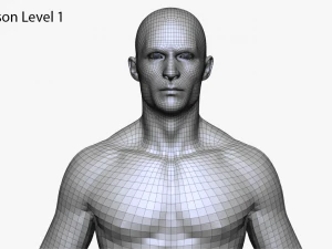 realistic white male and female bundle 3D Model