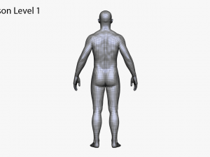 realistic white male and female bundle Modèle 3D