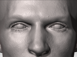 realistic white male head 3D मॉडल