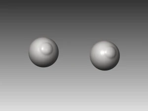 realistic white male and female head bundle 3D Model