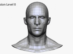 realistic white male and female head bundle 3D Model