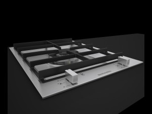 barazza induction grids barbecue cm36 c4dvray 3D 모델