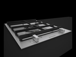 barazza induction grids barbecue cm36 c4dvray 3D Model