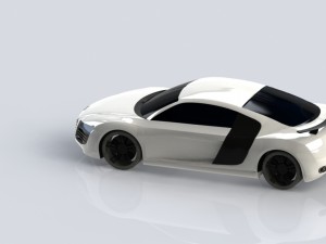 audi r8 3Dモデル