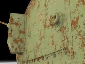 mark iv male british ww1 tank 3D Model