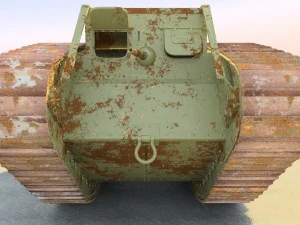 mark iv male british ww1 tank 3D Model