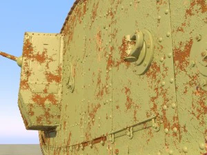 mark iv male british ww1 tank 3D Model
