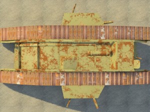 mark iv male british ww1 tank Modelo 3D