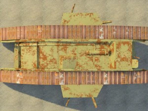 mark iv male british ww1 tank 3D Model