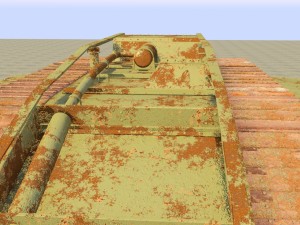 mark iv male british ww1 tank Modelo 3D