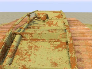 mark iv male british ww1 tank 3D Model