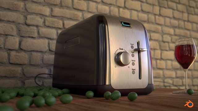 toaster kitchenaid 3D Model .c4d .max .obj .3ds .fbx .stl .blend 