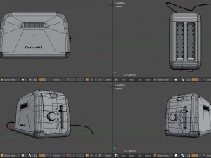 toaster kitchenaid 3D Model