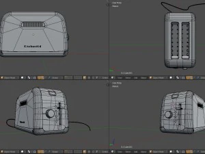toaster kitchenaid 3D Model