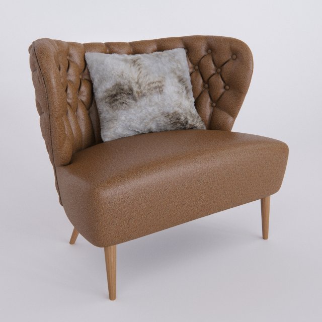 fado armchair by paulo antunes 3D Modell .c4d .max .obj .3ds .fbx .stl .blend