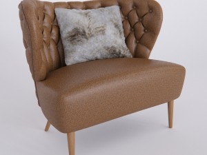fado armchair by paulo antunes 3D 모델
