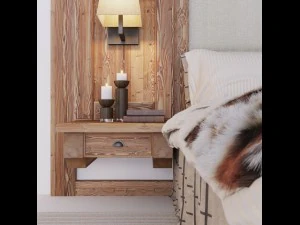 chalet stile bed 3D Model