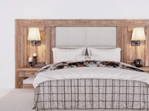chalet stile bed 3D Model