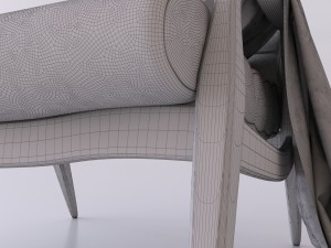 hans armchair by dwellstudio 3D Model