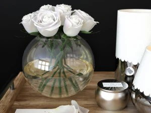cofe table decore set 3D Model