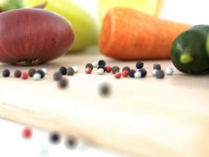 kitchen decore set vegetables 3D Model
