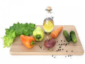 kitchen decore set vegetables 3D Model