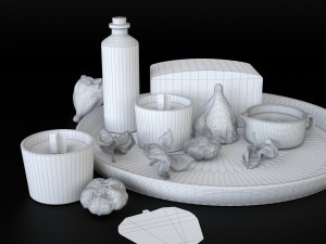 bathroom decor set spa Modelo 3D