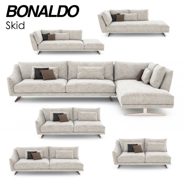 bonaldo skid angle 3D Model .c4d .max .obj .3ds .fbx .stl .blend 