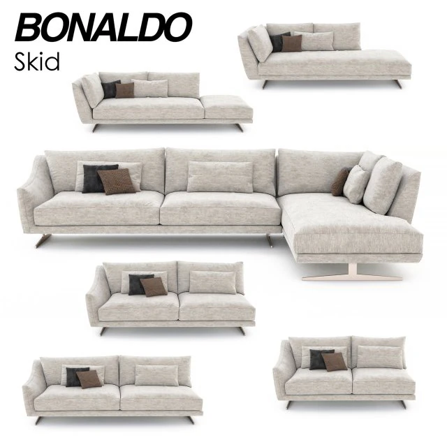 bonaldo skid angle 3D Model .c4d .max .obj .3ds .fbx .stl .blend 