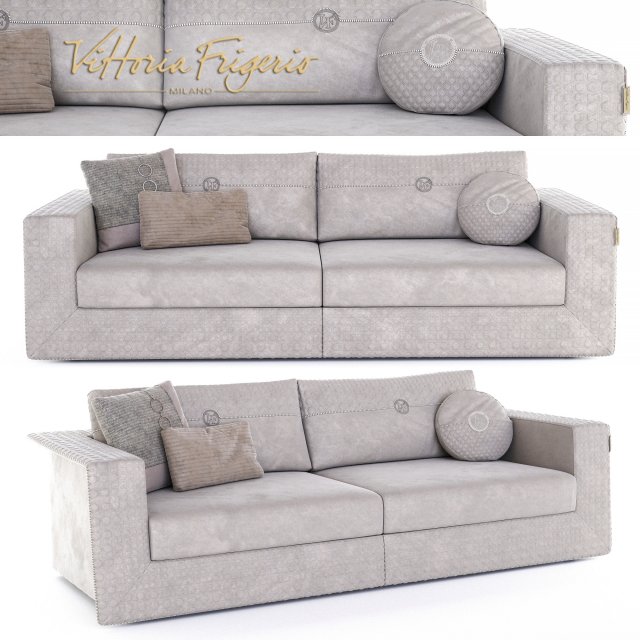 sofa appiani vittoria frigerio 3D Model .c4d .max .obj .3ds .fbx .stl .blend 