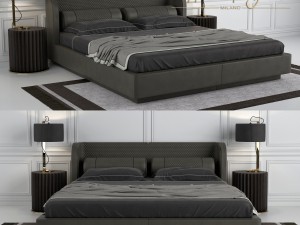 bed bellini vittoria frigerio 3D 모델