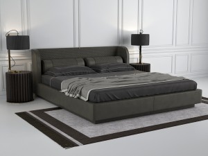 bed bellini vittoria frigerio Model 3D