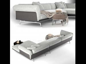 sofa este flexform 3D Model