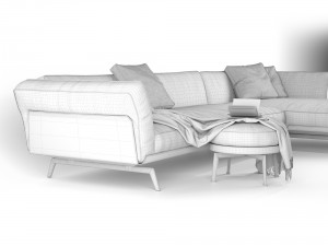 sofa este flexform 3D Model