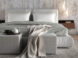 bed flexform newbridge 3D मॉडल