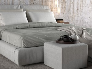 bed flexform newbridge 3D मॉडल