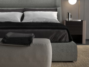 bed poliform chloe letto 3D मॉडल