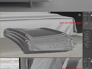 bed poliform chloe letto 3D मॉडल