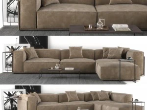 canap&eacute; salotti doimo roland Modèle 3D