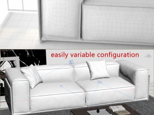 sofa salotti doimo roland 3D 모델