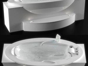 bathtub sanospa klafs 3D 模型