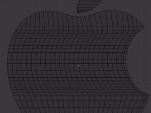 logo pomme Modèle 3D