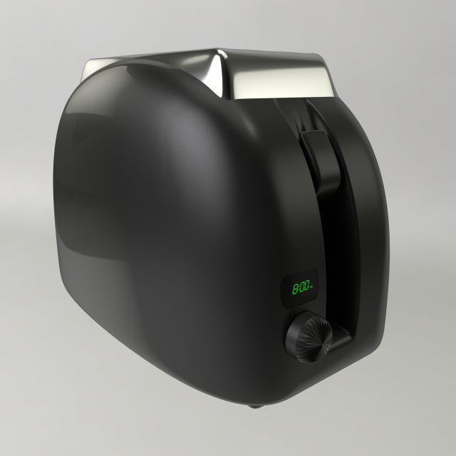 toaster 3D 模型 .c4d .max .obj .3ds .fbx .stl .blend 