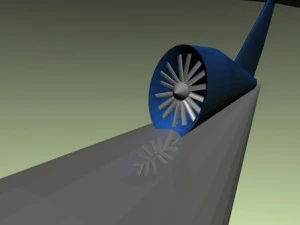 futuristic hypersonic airliner 3D Model
