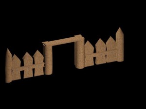 wall gate 3D 模型