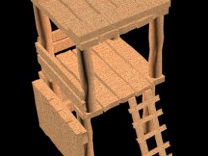 tower old 3D 模型
