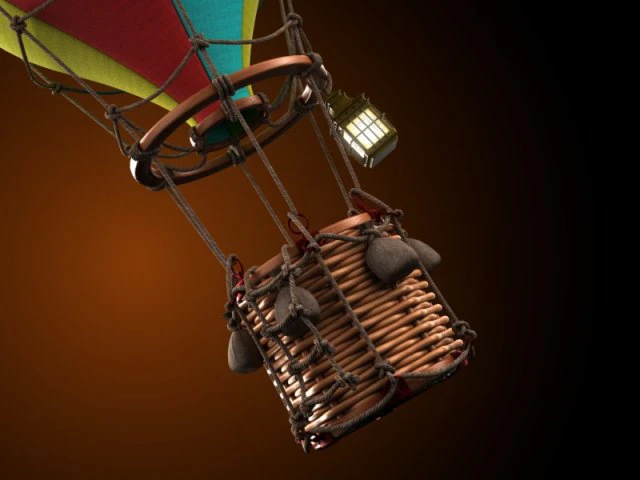 balloon cartoon 3D Model .c4d .max .obj .3ds .fbx .stl .blend 