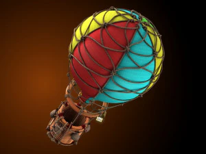 balloon cartoon 3D Model